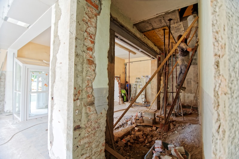 Home renovation work in progress